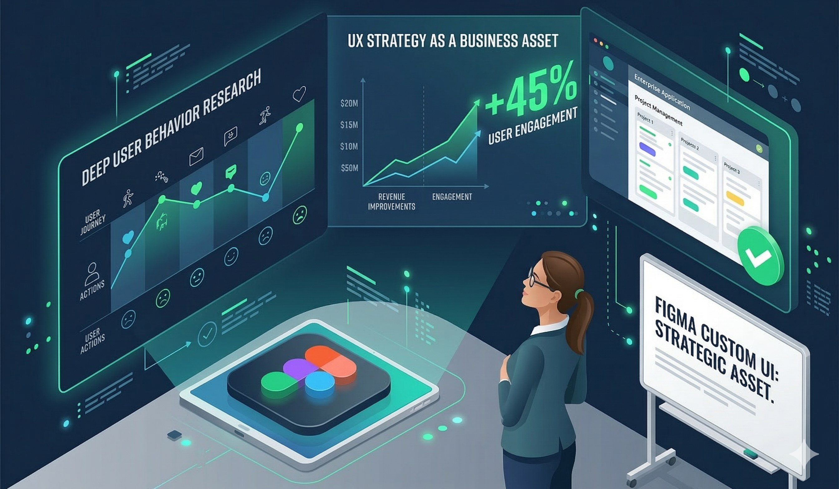 Premium Figma Custom UI slide 1